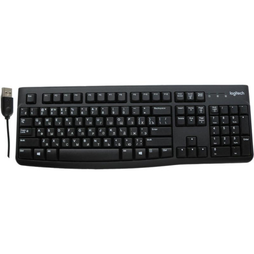Клавиатура LOGITECH K120 ANSI EN/RU BLACK 920-002583