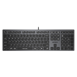 Клавиатура A4Tech Fstyler FX50 серый USB slim Multimedia (FX50 GREY)