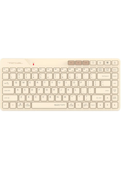 Клавиатура A4Tech Fstyler FBK26C AS бежевый USB беспроводная BT/Radio slim Multimedia (FBK26C AS)