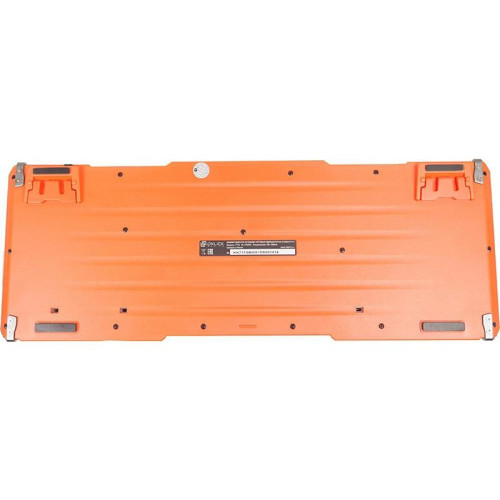 Клавиатура Oklick 717G BLACK DEATH черный/оранжевый USB Multimedia for gamer LED (476395)