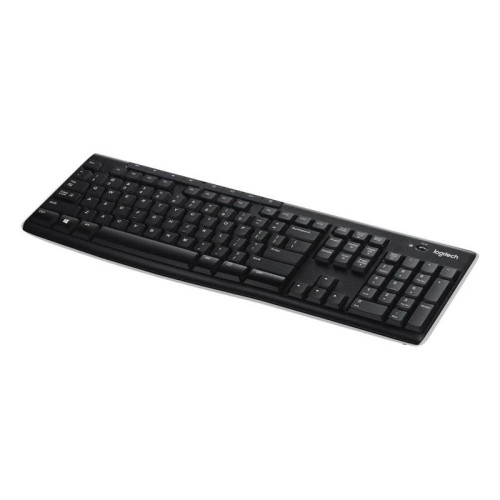 Клавиатура Logitech K270 черный/белый USB беспроводная Multimedia (920-003058)