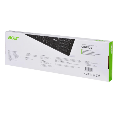 Клавиатура/ Клавиатура Acer OKW020 USB slim black