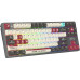 Клавиатура A4Tech Bloody WS87 механическая серый/красный USB беспроводная BT/Radio Multimedia for gamer LED (WS87)