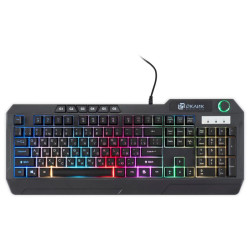 Клавиатура Oklick 715G черный USB Multimedia for gamer LED (1680657)