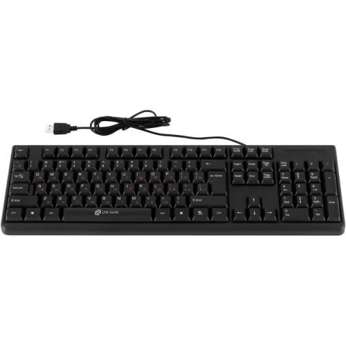 Клавиатура Oklick 100M HW3 черный USB (654570)