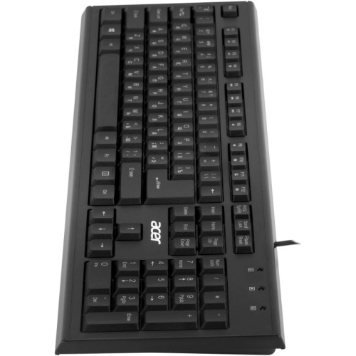 Клавиатура Acer OKW120 черный USB Multimedia (ZL.KBDEE.006)