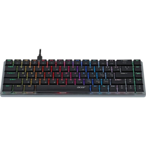 Клавиатура Acer OKW302 механическая серебристый USB Multimedia for gamer для ноутбука LED (ZL.KBDCC.01C)