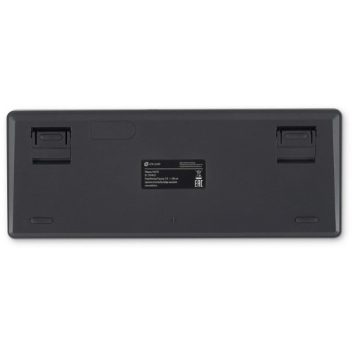 Клавиатура Oklick K615X механическая серый/серебристый USB slim Multimedia for gamer LED (1934413)