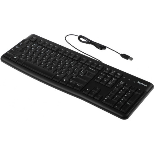 Клавиатура LOGITECH K120 ANSI EN/RU BLACK 920-002583