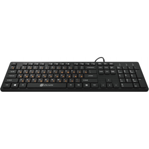 Клавиатура Oklick 520M2U черный/черный USB slim Multimedia