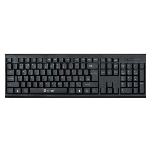 Клавиатура Oklick 120M черный USB (1083044)