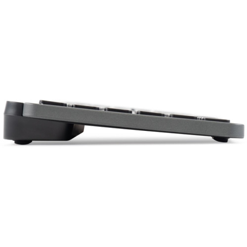 Клавиатура Oklick K859W серый/черный USB беспроводная slim Multimedia (2002136)