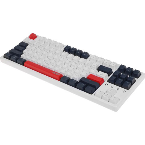 Клавиатура Acer OKW305 механическая белый USB Multimedia for gamer LED (ZL.KBDCC.01W)