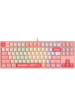 Клавиатура A4Tech Bloody S87 Energy механическая розовый USB for gamer LED (S87 USB ENERGY PINK)