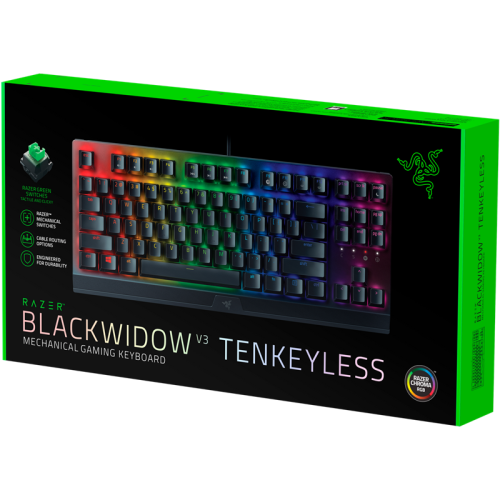 Игровая клавиатура Razer Blackwidow V3/ Razer BlackWidow V3 Tenkeyless - Mechanical Gaming Keyboard - RUSSIAN Layou Игровая клавиатура Razer Blackwidow V3/ Razer BlackWidow V3 Tenkeyless - Mechanical Gaming Keyboard - RUSSIAN Layou