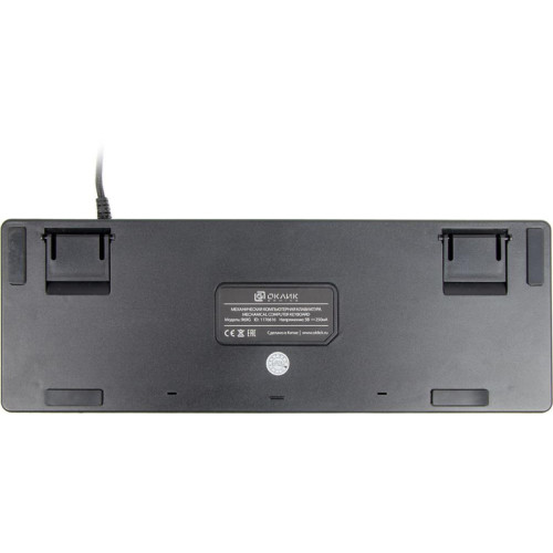 Клавиатура Oklick 969G SHOTGUN механическая черный USB Multimedia for gamer LED