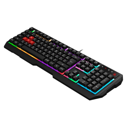 Клавиатура A4Tech Bloody B135N черный USB Multimedia for gamer LED (подставка для запястий) (B135N)