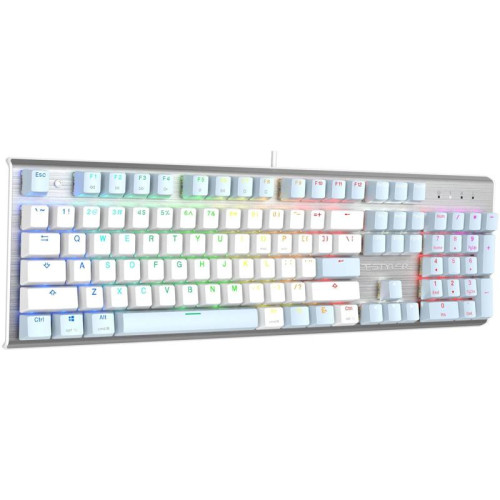 Клавиатура A4Tech Fstyler FS100 Neon механическая синий/белый USB for gamer LED (FS100)