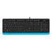 Клавиатура A4Tech Fstyler FK10 черный/синий USB (FK10 BLUE)