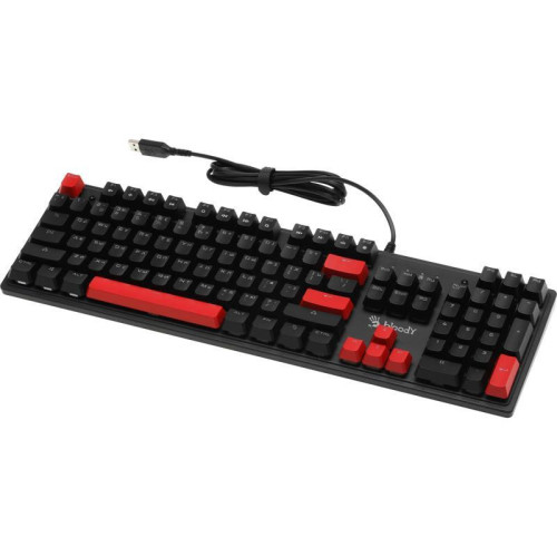Клавиатура A4Tech Bloody S510R механическая черный USB for gamer LED (S510R USB FIRE BLACK/BLMS RED)