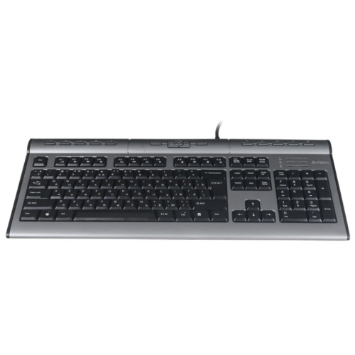 Клавиатура A4Tech KLS-7MUU серебристый/серый USB slim Multimedia (KLS-7MUU USB)