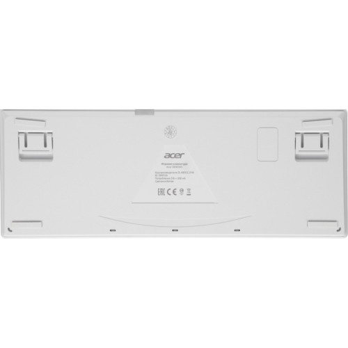 Клавиатура Acer OKW305 механическая белый USB Multimedia for gamer LED (ZL.KBDCC.01W)