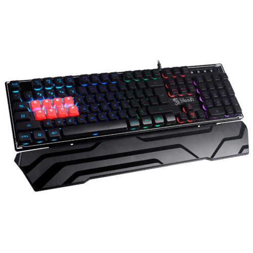 Клавиатура A4Tech Bloody B3370R черный USB Multimedia for gamer LED (подставка для запястий) Клавиатура A4Tech Bloody B3370R черный USB Multimedia for gamer LED (подставка для запястий)