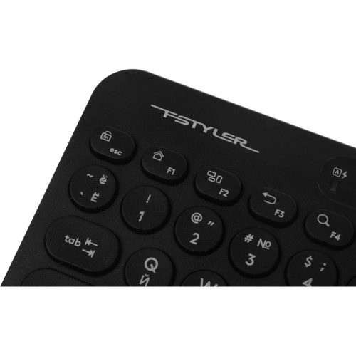 Клавиатура A4Tech Fstyler FBK36C AS черный USB беспроводная BT/Radio slim Multimedia (FBK36C AS)