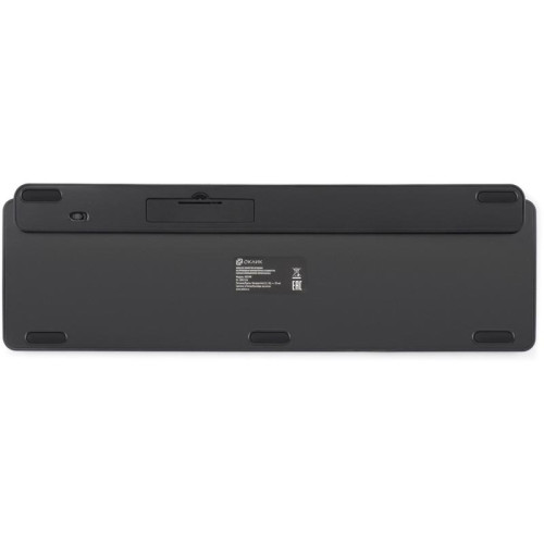 Клавиатура Oklick K859W серый/черный USB беспроводная slim Multimedia (2002136)