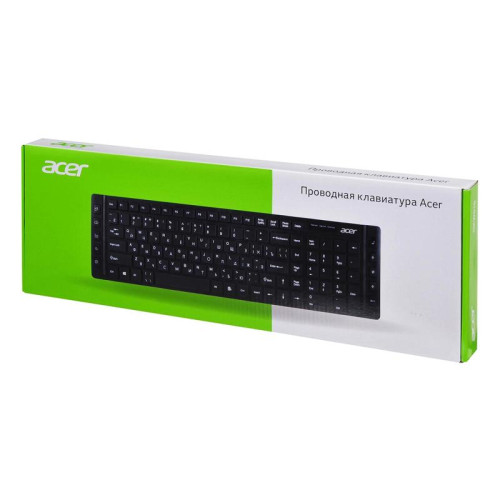 Клавиатура Acer OKW010 черный USB slim Multimedia (ZL.KBDEE.002)