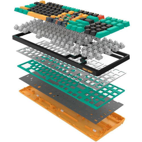 Клавиатура A4Tech Bloody AT98 Renegade механическая черный/зеленый USB for gamer LED (AT98)