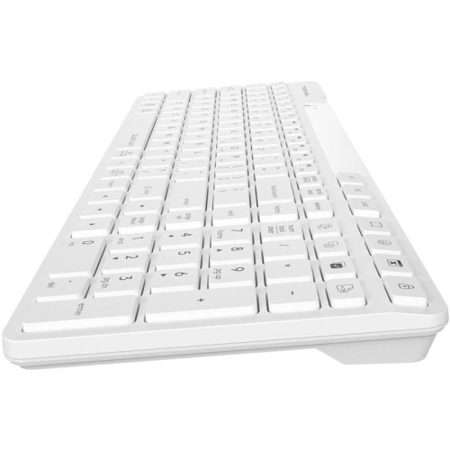 Клавиатура A4Tech Fstyler FBK27C AS белый USB беспроводная BT/Radio slim Multimedia (FBK27C AS)