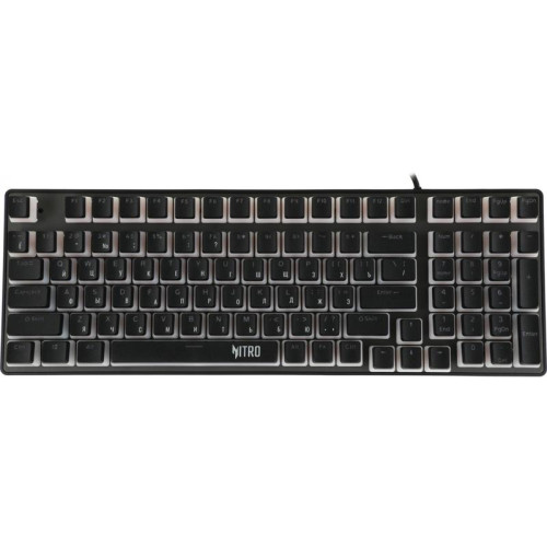 Клавиатура Acer Nitro OKW303 механическая черный/серый USB Multimedia for gamer LED (ZL.KBDCC.01D)