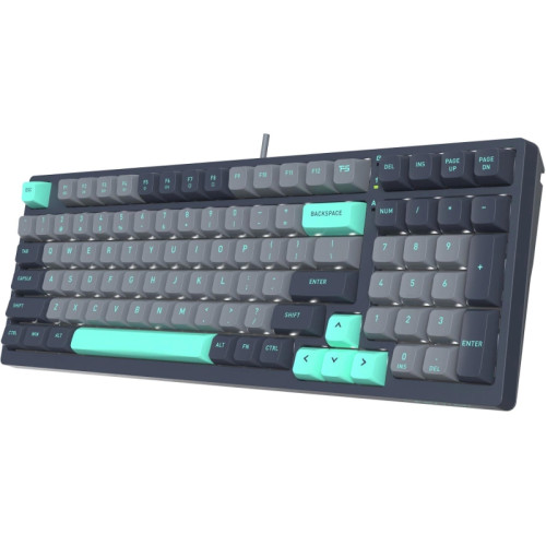 Клавиатура A4Tech Fstyler FS300 механическая черный/серый USB for gamer LED (FS300 PANDA ROCK)
