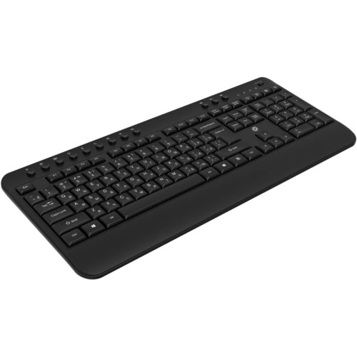 Клавиатура Oklick K257W черный USB беспроводная Multimedia (подставка для запястий) (2070286)