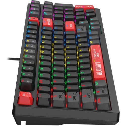 Клавиатура A4Tech Bloody S98 механическая черный/красный USB for gamer LED (S98 RED)