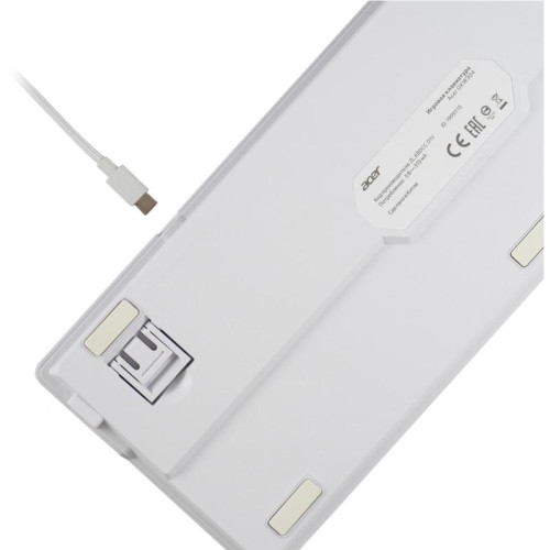 Клавиатура Acer OKW304 механическая белый USB Multimedia for gamer LED (ZL.KBDCC.01V)