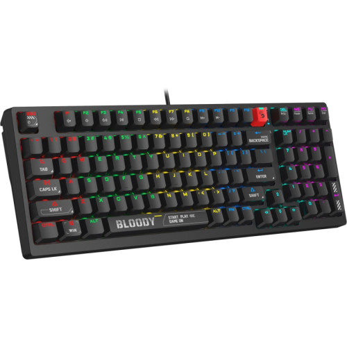 Клавиатура A4Tech Bloody S98 механическая черный USB for gamer LED (S98 BLACK) Клавиатура A4Tech Bloody S98 механическая черный USB for gamer LED (S98 BLACK)
