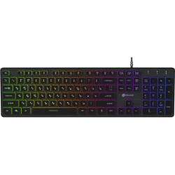 Клавиатура Oklick 550ML черный USB slim Multimedia LED (1061617)