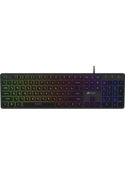 Клавиатура Oklick 550ML черный USB slim Multimedia LED (1061617)