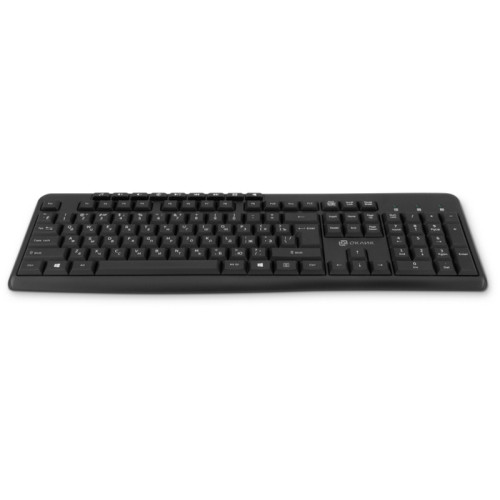 Клавиатура Oklick K225W черный USB беспроводная Multimedia (1875232) Клавиатура Oklick K225W черный USB беспроводная Multimedia (1875232)