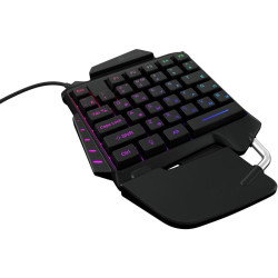 Игровой блок Oklick 703GK черный USB for gamer LED (подставка для запястий) (1533151)