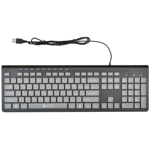 Клавиатура Oklick 480M черный/серый USB slim Multimedia (1067199) Клавиатура Oklick 480M черный/серый USB slim Multimedia (1067199)