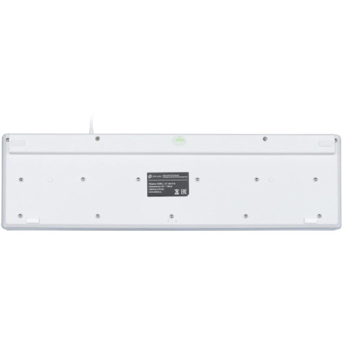Клавиатура Oklick 550ML белый USB slim Multimedia LED