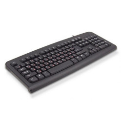 Клавиатура Lime K-0494 RLSK USB Standart Black 104 keyboard with RUS/LAT keys and Special scroll key, Rus(red)/Lat(white),LOGO: LIME(logo color: white), brown box, cable: 1.5 m {20}