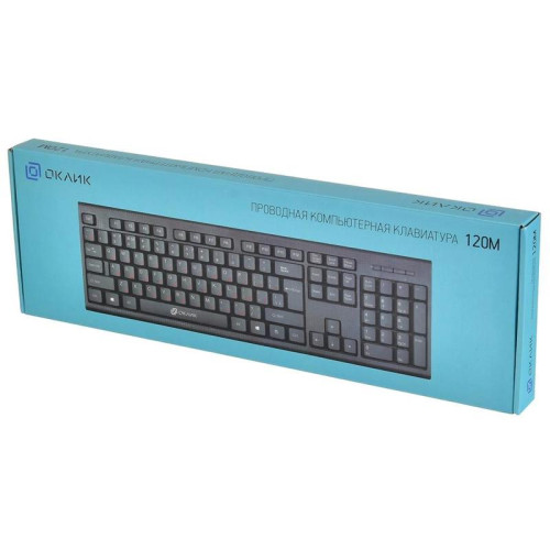 Клавиатура Oklick 120M черный USB (1083044)