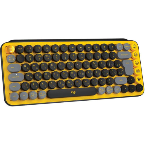 Клавиатура/ Logitech Keyboard POP KEYS BLAST_YELLOW Клавиатура/ Logitech Keyboard POP KEYS BLAST_YELLOW