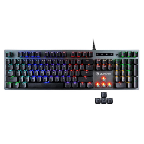 Клавиатура A4Tech Bloody B765 механическая серый USB for gamer LED (B765 GREY/NEON (GREEN SWITCH)) Клавиатура A4Tech Bloody B765 механическая серый USB for gamer LED (B765 GREY/NEON (GREEN SWITCH))