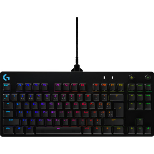 Клавиатура/ Logitech Gaming Keyboard G PRO TKL Corded Mechanical  - BLACK - RUS - USB - CLICKY