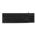 Клавиатура проводная K100/ Keyboard K100, USB wired, 105 кл, 1.8m, Foxline